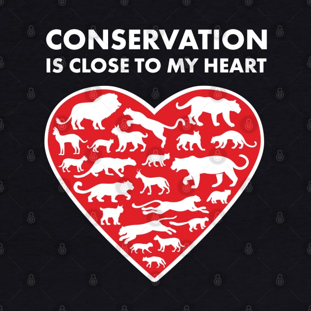 Felines Conservation Heart by Peppermint Narwhal